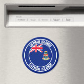Cayman Islands Round Emblem Magnet (In Situ (Geschirrspüler))