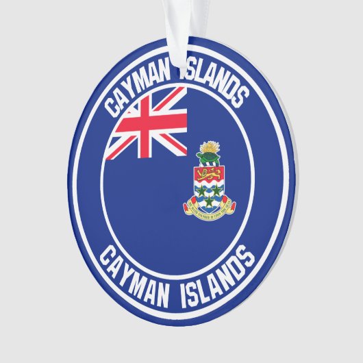 Cayman Islands Round Emblem Ornament (Vorderseite)