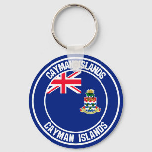 Cayman Islands Round Emblem Schlüsselanhänger