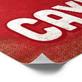 Cayman Islands Scuba Diver - Blue Retro Poster (Ecke)