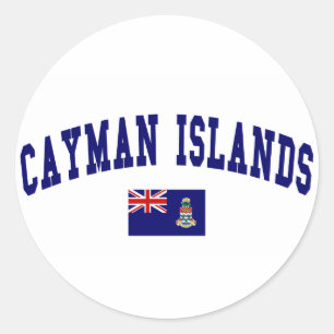 Cayman Islands Style Runder Aufkleber