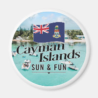 "Cayman Islands Sun & Fun" mit Flagge