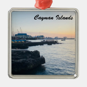 "Cayman Islands Sunset" Ornament Aus Metall