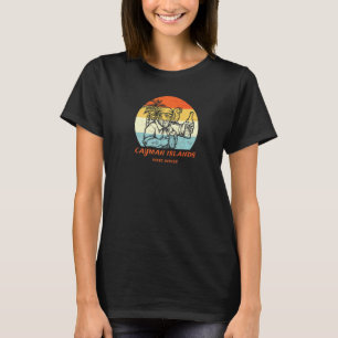 Cayman Islands West Indies Vintag Pirate & Parrot T-Shirt