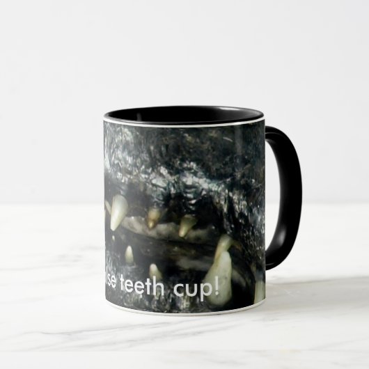 Cayman Teeth Coffee Tasse (VorderseiteRechts)
