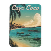 Cayo Coco Cuba Vintag Magnet (Vertikal)