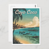 Cayo Coco Cuba Vintag Postkarte (Vorne/Hinten)