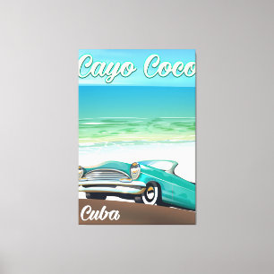 Cayo Coco Cuban Urlaubsplaner Leinwanddruck