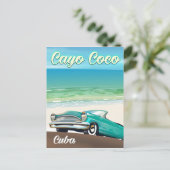 Cayo Coco Cuban Urlaubsplaner Postkarte (Stehend Vorderseite)