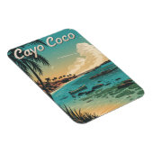 Cayo Coco Kuba Vintage Magnet (Rechte Seite)