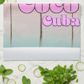 Cayo Coco Kuba Vintage Reiseplakat Geschirrtuch (Gefaltet)