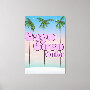 Cayo Coco Kuba Vintage Reiseplakat Leinwanddruck