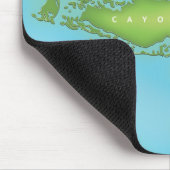 Cayo Coco Kuba Vintage Stilkarte. Mousepad (Ecke)