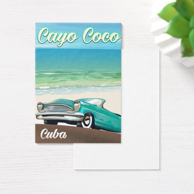 Cayo Coco kubanisches Urlaubsposter (Schreibtisch)