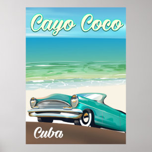 Cayo Coco kubanisches Urlaubsposter Poster