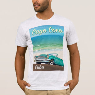 Cayo Coco kubanisches Urlaubsposter T-Shirt