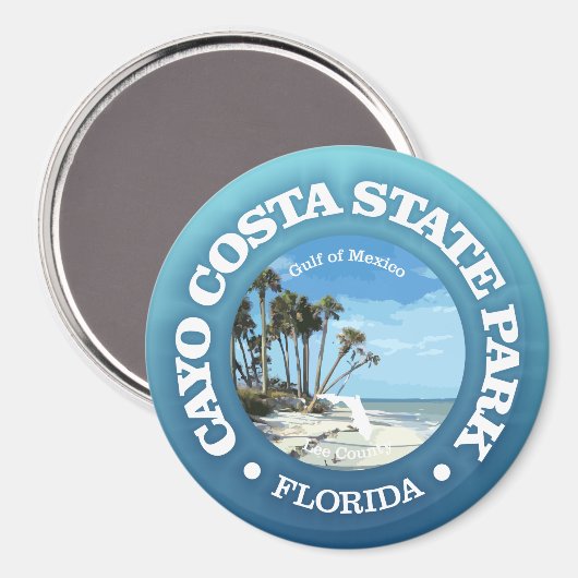 Cayo Costa SP Magnet (Vorderseite/Rückseite)