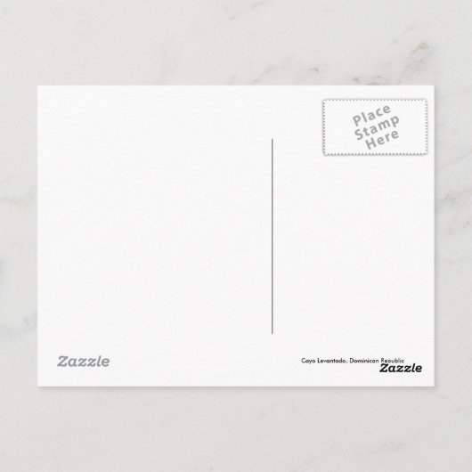 Cayo levantado postkarte (Rückseite)