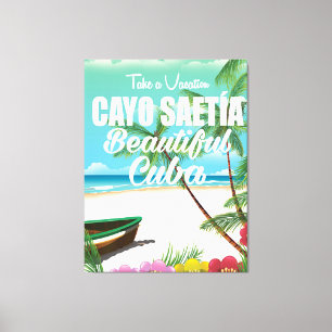 Cayo Saetía Cuba Strandurlaub Poster Leinwanddruck