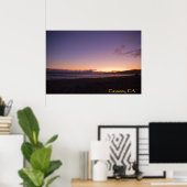 Cayucos, CA Beach Sunset Poster 2 (Heimbüro)
