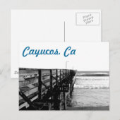 Cayucos, Ca Postkarte (Vorne/Hinten)