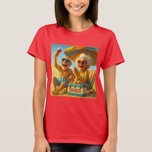 "CAYUCOS FÜR COOLES T-SHIRT". T-Shirt (Vorderseite)