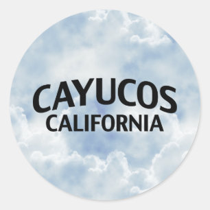 Cayucos Kalifornien Runder Aufkleber