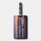 Cayucos Sunset Gepäckanhänger (Rückseite vertikal)