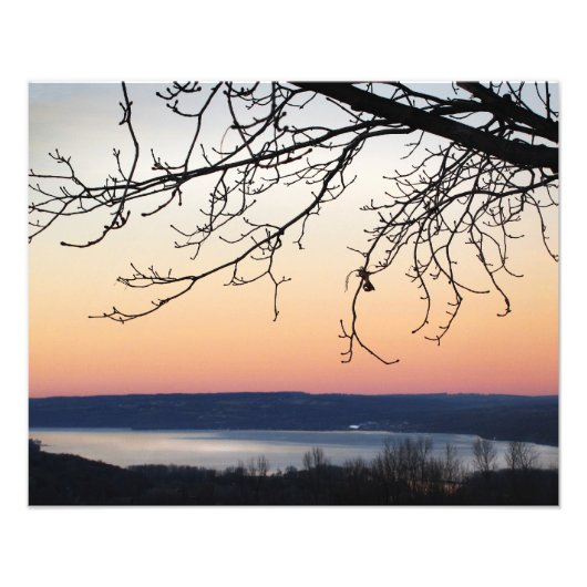 Cayuga Lake bei Sunset Fotodruck (Vorne)