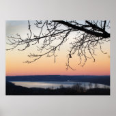 Cayuga Lake bei Sunset Poster (Vorne)