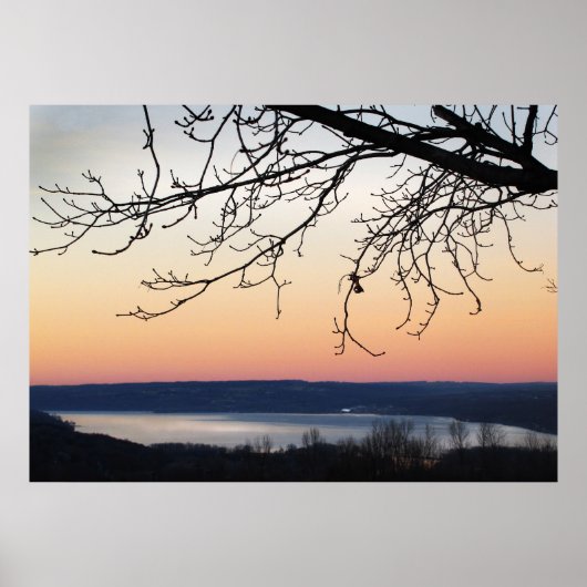 Cayuga Lake bei Sunset Poster (Vorne)