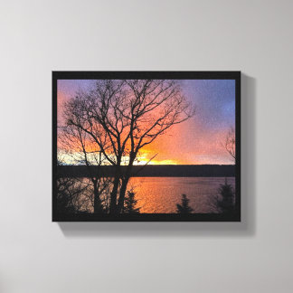 CAYUGA LAKE CANVAS DRUCKEN LEINWANDDRUCK