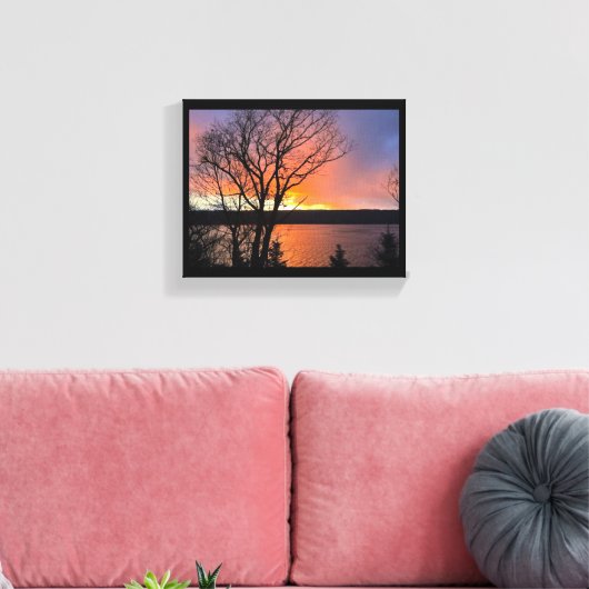 CAYUGA LAKE CANVAS DRUCKEN LEINWANDDRUCK (Insitu (Wohnzimmer))