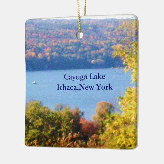 CAYUGA LAKE, ITHACA, N.Y. KERAMIKORNAMENT (Links)