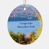 CAYUGA LAKE, ITHACA, N.Y. KERAMIKORNAMENT (Links)