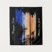 CAYUGA LAKE LEINWAND WANDTEPPICH (Vorderseite)