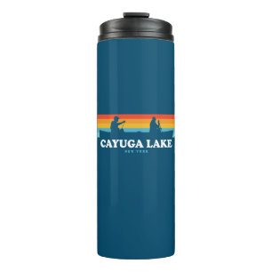 Cayuga Lake New York Canoe Thermosbecher