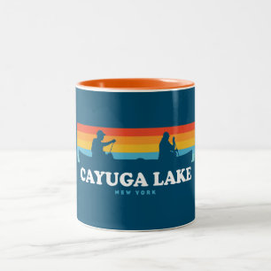 Cayuga Lake New York Canoe Zweifarbige Tasse