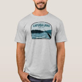 Cayuga Lake New York Fishing Rod T-Shirt (Vorderseite)