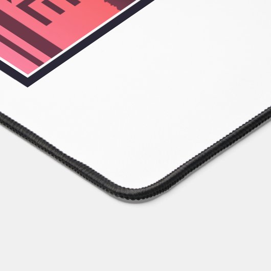 Cayuga Lake New York Red Sunrise Schreibtischunterlage (Ecke)