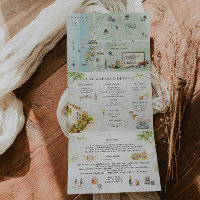 Cayuga Lake NY | Illustrierte Hochzeit: Tri-Fold