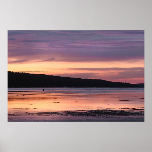 Cayuga Lake Sunset Poster (Vorne)