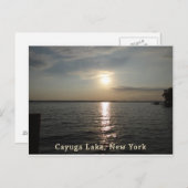 Cayuga Lake Sunset Postkarte (Vorne/Hinten)