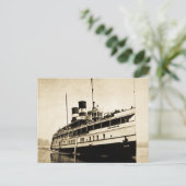 Cayuga Passenger Steamer - Kanadas Dampfschiff Lin Postkarte (Stehend Vorderseite)