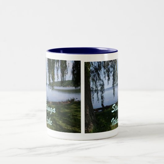 CAYUGA-SEE, STUART-PARK-Tasse Zweifarbige Tasse (Mittel)