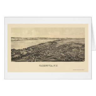 Cazenovia, NY panoramische Karte - 1890