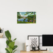Cazenovia Park Sicht auf den See und das Casino Poster (Heimbüro)