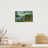 Cazenovia Park Sicht auf den See und das Casino Poster (Küche)