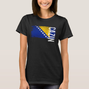 Cazin Bosnien Flag für bosnische Männer Frauen Kin T-Shirt