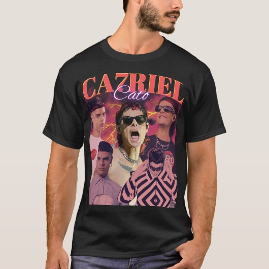 CAZRIEL Retro Bootleg Collage Shirt | Vintage (Vorderseite)